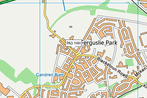 PA3 1HH map - OS VectorMap District (Ordnance Survey) PA3 1HH map - OS VectorMap District (Ordnance Survey)