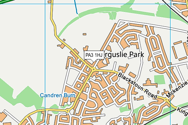 PA3 1HJ map - OS VectorMap District (Ordnance Survey) PA3 1HJ map - OS VectorMap District (Ordnance Survey)