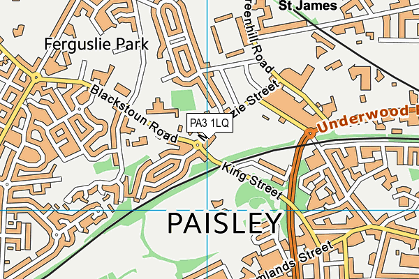 PA3 1LQ map - OS VectorMap District (Ordnance Survey) PA3 1LQ map - OS VectorMap District (Ordnance Survey)
