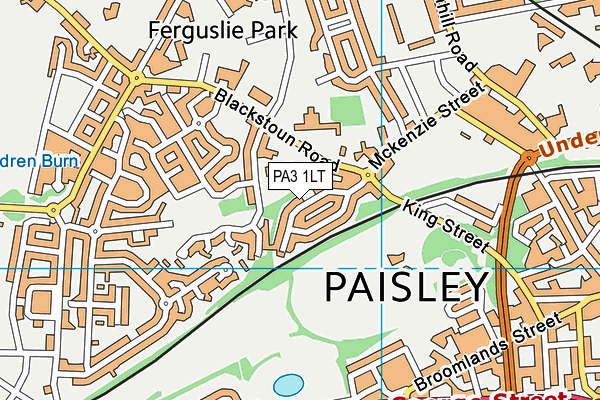 PA3 1LT map - OS VectorMap District (Ordnance Survey)
