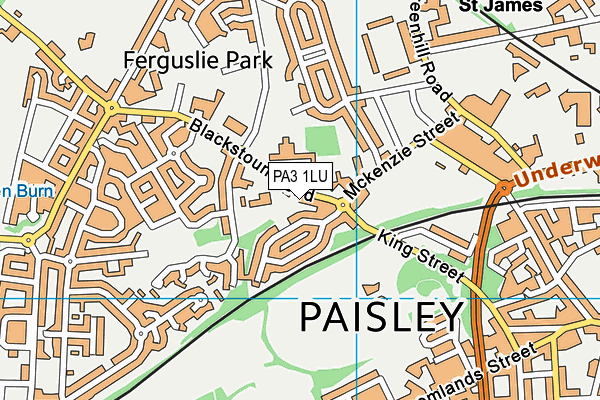 PA3 1LU map - OS VectorMap District (Ordnance Survey) PA3 1LU map - OS VectorMap District (Ordnance Survey)