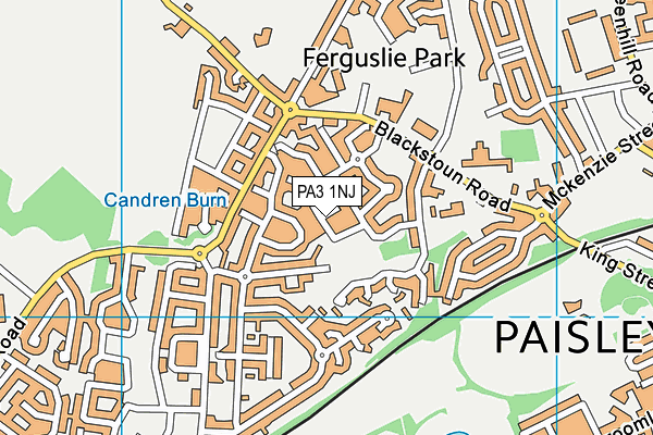 PA3 1NJ map - OS VectorMap District (Ordnance Survey) PA3 1NJ map - OS VectorMap District (Ordnance Survey)