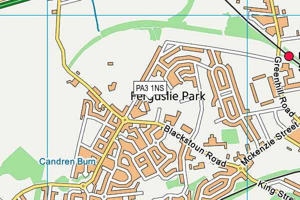 PA3 1NS map - OS VectorMap District (Ordnance Survey) PA3 1NS map - OS VectorMap District (Ordnance Survey)