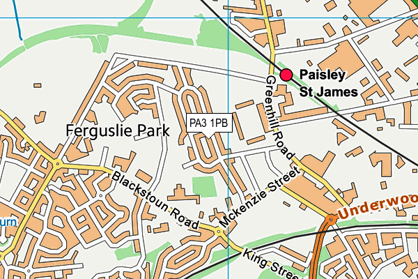 PA3 1PB map - OS VectorMap District (Ordnance Survey) PA3 1PB map - OS VectorMap District (Ordnance Survey)