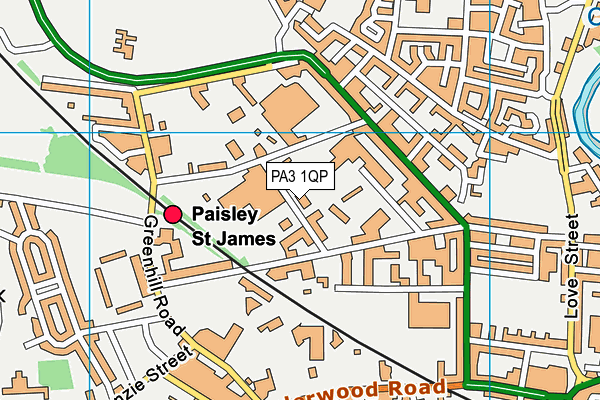PA3 1QP map - OS VectorMap District (Ordnance Survey) PA3 1QP map - OS VectorMap District (Ordnance Survey)