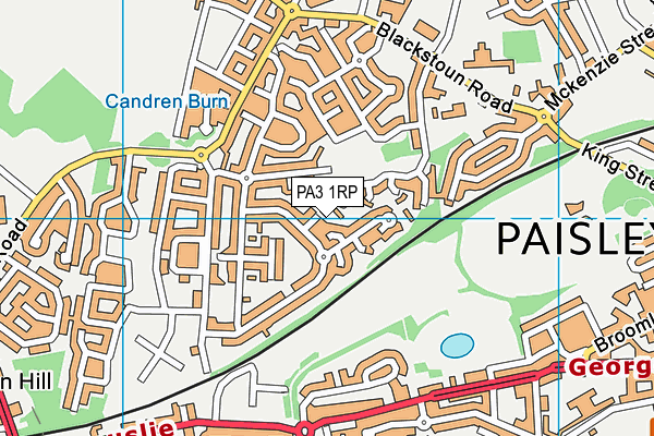 PA3 1RP map - OS VectorMap District (Ordnance Survey) PA3 1RP map - OS VectorMap District (Ordnance Survey)