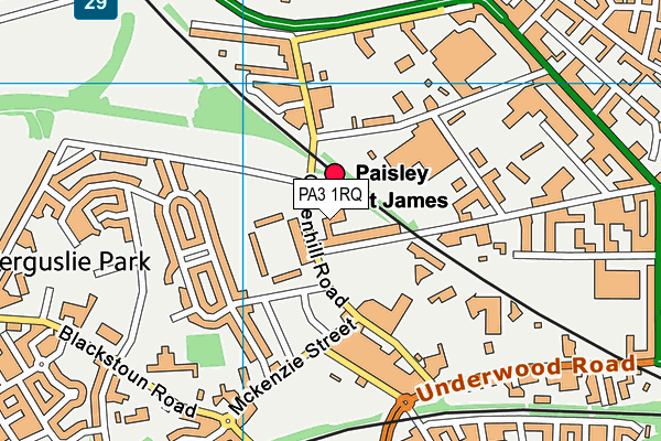 PA3 1RQ map - OS VectorMap District (Ordnance Survey) PA3 1RQ map - OS VectorMap District (Ordnance Survey)