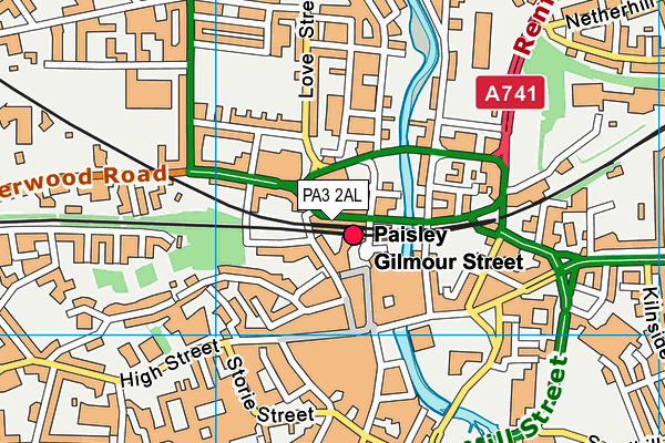 PA3 2AL map - OS VectorMap District (Ordnance Survey) PA3 2AL map - OS VectorMap District (Ordnance Survey)