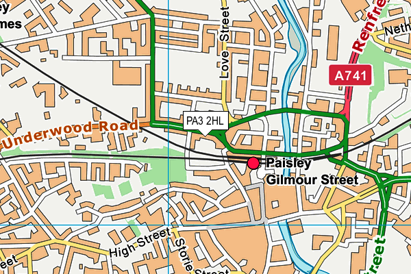 PA3 2HL map - OS VectorMap District (Ordnance Survey) PA3 2HL map - OS VectorMap District (Ordnance Survey)