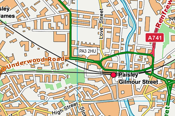 PA3 2HU map - OS VectorMap District (Ordnance Survey) PA3 2HU map - OS VectorMap District (Ordnance Survey)