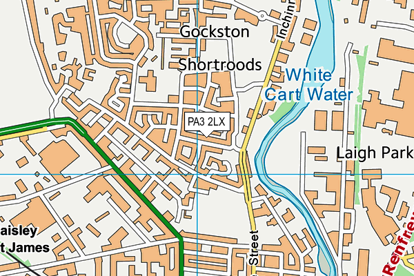 PA3 2LX map - OS VectorMap District (Ordnance Survey) PA3 2LX map - OS VectorMap District (Ordnance Survey)
