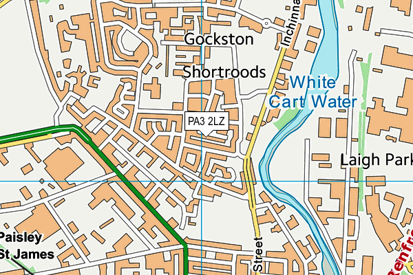 PA3 2LZ map - OS VectorMap District (Ordnance Survey) PA3 2LZ map - OS VectorMap District (Ordnance Survey)