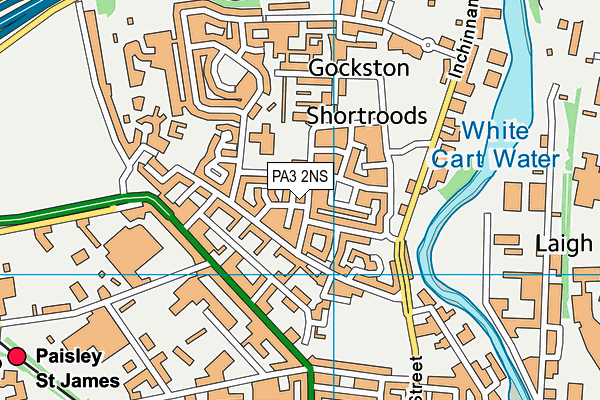 PA3 2NS map - OS VectorMap District (Ordnance Survey) PA3 2NS map - OS VectorMap District (Ordnance Survey)