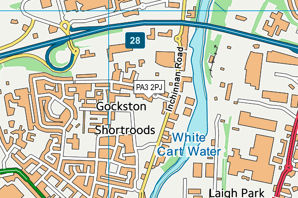 PA3 2PJ map - OS VectorMap District (Ordnance Survey) PA3 2PJ map - OS VectorMap District (Ordnance Survey)