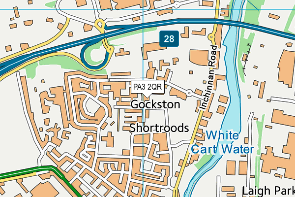 PA3 2QR map - OS VectorMap District (Ordnance Survey) PA3 2QR map - OS VectorMap District (Ordnance Survey)