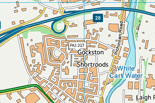 PA3 2QT map - OS VectorMap District (Ordnance Survey) PA3 2QT map - OS VectorMap District (Ordnance Survey)