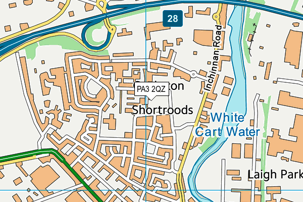 PA3 2QZ map - OS VectorMap District (Ordnance Survey) PA3 2QZ map - OS VectorMap District (Ordnance Survey)