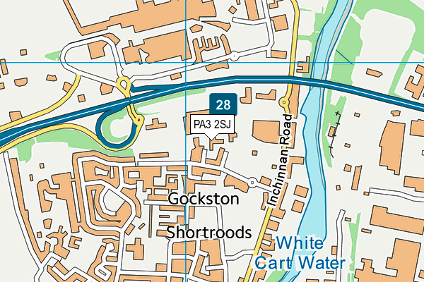 PA3 2SJ map - OS VectorMap District (Ordnance Survey) PA3 2SJ map - OS VectorMap District (Ordnance Survey)