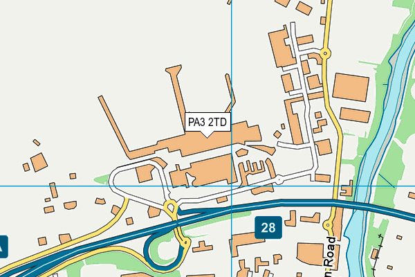 PA3 2TD map - OS VectorMap District (Ordnance Survey) PA3 2TD map - OS VectorMap District (Ordnance Survey)