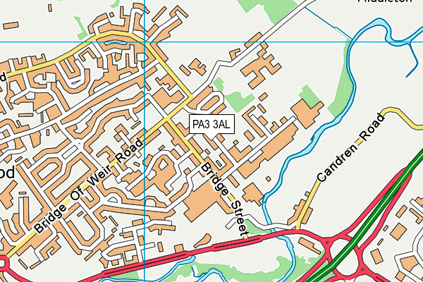PA3 3AL map - OS VectorMap District (Ordnance Survey) PA3 3AL map - OS VectorMap District (Ordnance Survey)