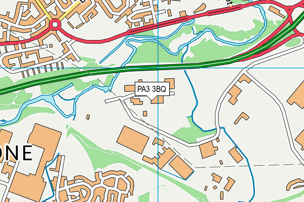 PA3 3BQ map - OS VectorMap District (Ordnance Survey) PA3 3BQ map - OS VectorMap District (Ordnance Survey)
