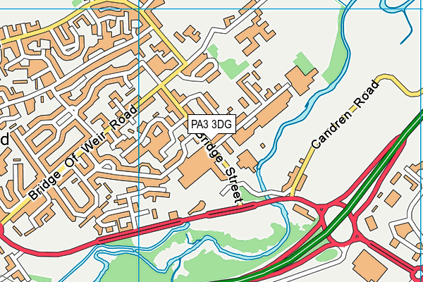 PA3 3DG map - OS VectorMap District (Ordnance Survey) PA3 3DG map - OS VectorMap District (Ordnance Survey)