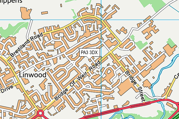 PA3 3DX map - OS VectorMap District (Ordnance Survey) PA3 3DX map - OS VectorMap District (Ordnance Survey)