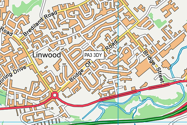 PA3 3DY map - OS VectorMap District (Ordnance Survey) PA3 3DY map - OS VectorMap District (Ordnance Survey)