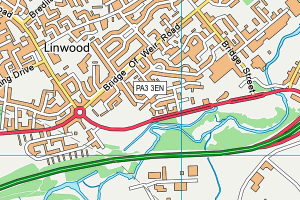 PA3 3EN map - OS VectorMap District (Ordnance Survey)