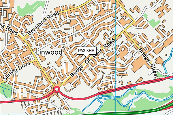 PA3 3HA map - OS VectorMap District (Ordnance Survey) PA3 3HA map - OS VectorMap District (Ordnance Survey)