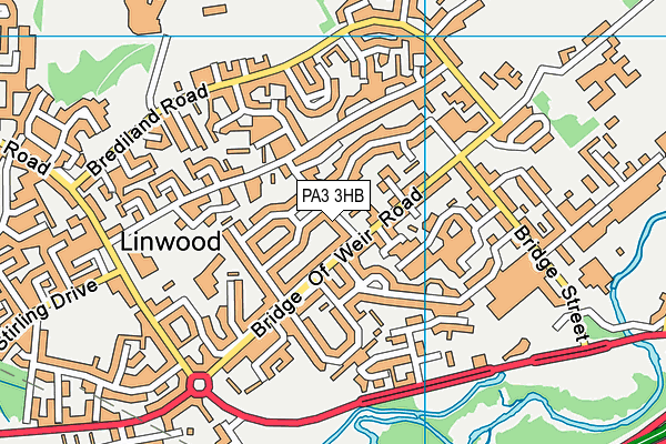 PA3 3HB map - OS VectorMap District (Ordnance Survey) PA3 3HB map - OS VectorMap District (Ordnance Survey)