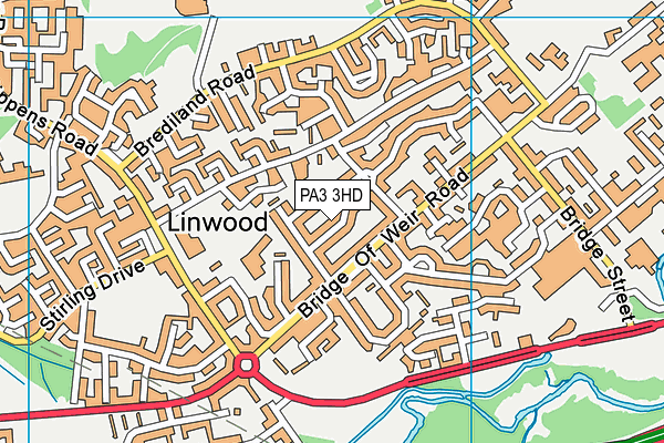 PA3 3HD map - OS VectorMap District (Ordnance Survey) PA3 3HD map - OS VectorMap District (Ordnance Survey)