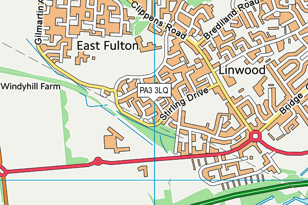 PA3 3LQ map - OS VectorMap District (Ordnance Survey) PA3 3LQ map - OS VectorMap District (Ordnance Survey)