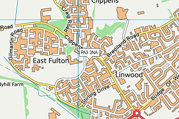 PA3 3NA map - OS VectorMap District (Ordnance Survey) PA3 3NA map - OS VectorMap District (Ordnance Survey)