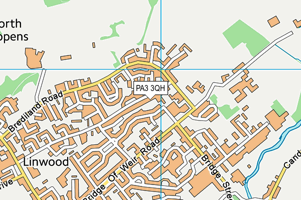 PA3 3QH map - OS VectorMap District (Ordnance Survey) PA3 3QH map - OS VectorMap District (Ordnance Survey)