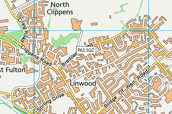 PA3 3QZ map - OS VectorMap District (Ordnance Survey) PA3 3QZ map - OS VectorMap District (Ordnance Survey)