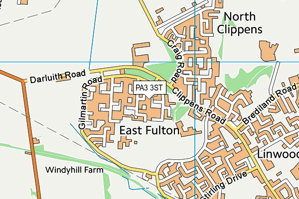 PA3 3ST map - OS VectorMap District (Ordnance Survey) PA3 3ST map - OS VectorMap District (Ordnance Survey)