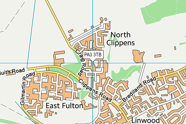PA3 3TB map - OS VectorMap District (Ordnance Survey) PA3 3TB map - OS VectorMap District (Ordnance Survey)