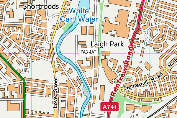PA3 4AT map - OS VectorMap District (Ordnance Survey) PA3 4AT map - OS VectorMap District (Ordnance Survey)