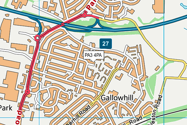 PA3 4PA map - OS VectorMap District (Ordnance Survey) PA3 4PA map - OS VectorMap District (Ordnance Survey)