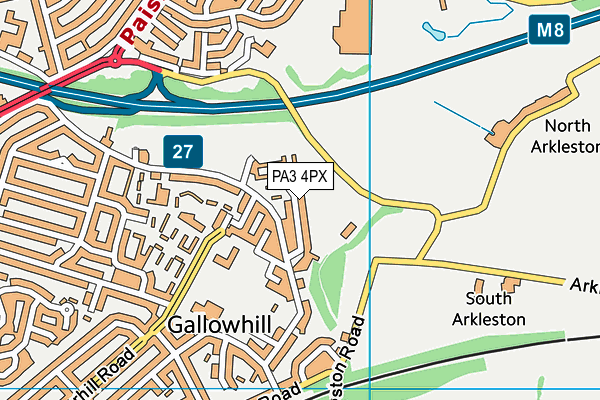 PA3 4PX map - OS VectorMap District (Ordnance Survey) PA3 4PX map - OS VectorMap District (Ordnance Survey)