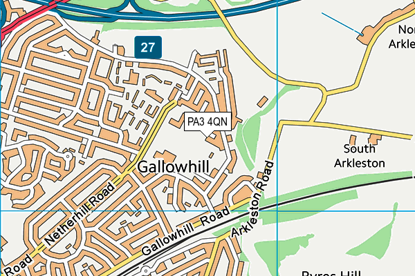PA3 4QN map - OS VectorMap District (Ordnance Survey) PA3 4QN map - OS VectorMap District (Ordnance Survey)