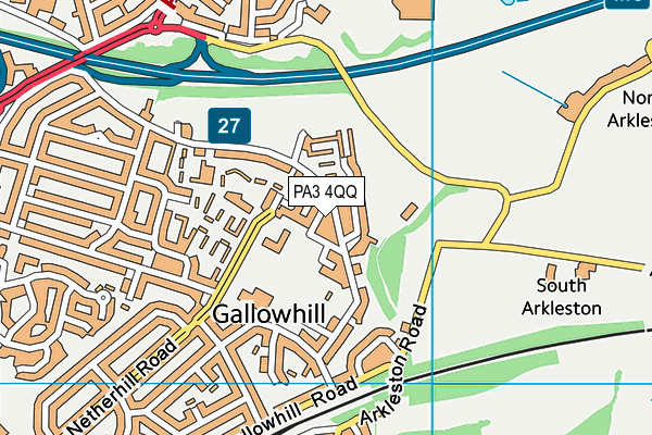 PA3 4QQ map - OS VectorMap District (Ordnance Survey) PA3 4QQ map - OS VectorMap District (Ordnance Survey)
