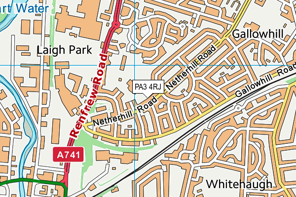 PA3 4RJ map - OS VectorMap District (Ordnance Survey) PA3 4RJ map - OS VectorMap District (Ordnance Survey)