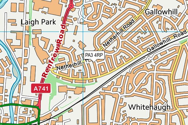 PA3 4RP map - OS VectorMap District (Ordnance Survey) PA3 4RP map - OS VectorMap District (Ordnance Survey)