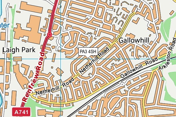 PA3 4SH map - OS VectorMap District (Ordnance Survey) PA3 4SH map - OS VectorMap District (Ordnance Survey)
