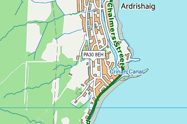 PA30 8EH map - OS VectorMap District (Ordnance Survey) PA30 8EH map - OS VectorMap District (Ordnance Survey)