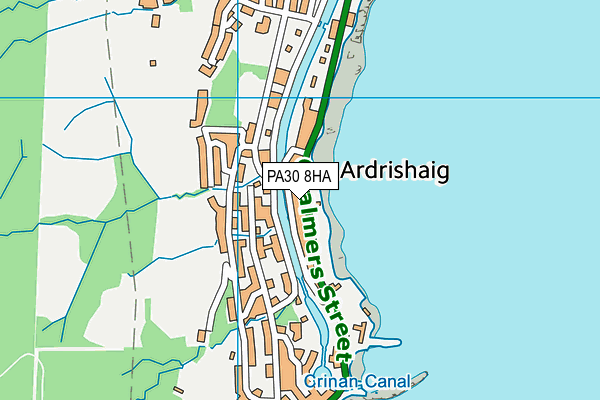 PA30 8HA map - OS VectorMap District (Ordnance Survey) PA30 8HA map - OS VectorMap District (Ordnance Survey)