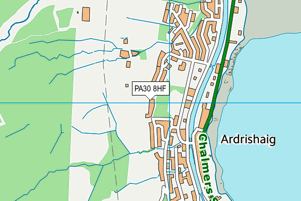 PA30 8HF map - OS VectorMap District (Ordnance Survey) PA30 8HF map - OS VectorMap District (Ordnance Survey)