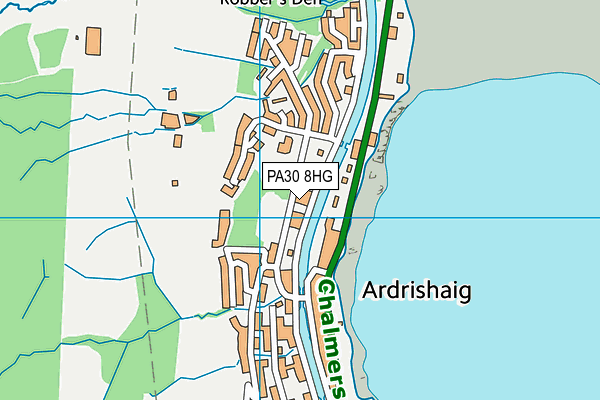 PA30 8HG map - OS VectorMap District (Ordnance Survey) PA30 8HG map - OS VectorMap District (Ordnance Survey)